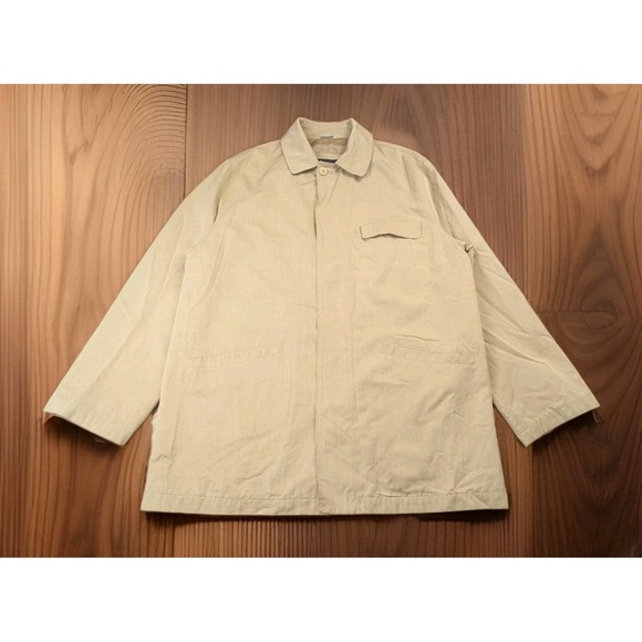 Canali Suede Colored Linen Silk Blend Jacket Size 50 EU Button Front Italy *READ